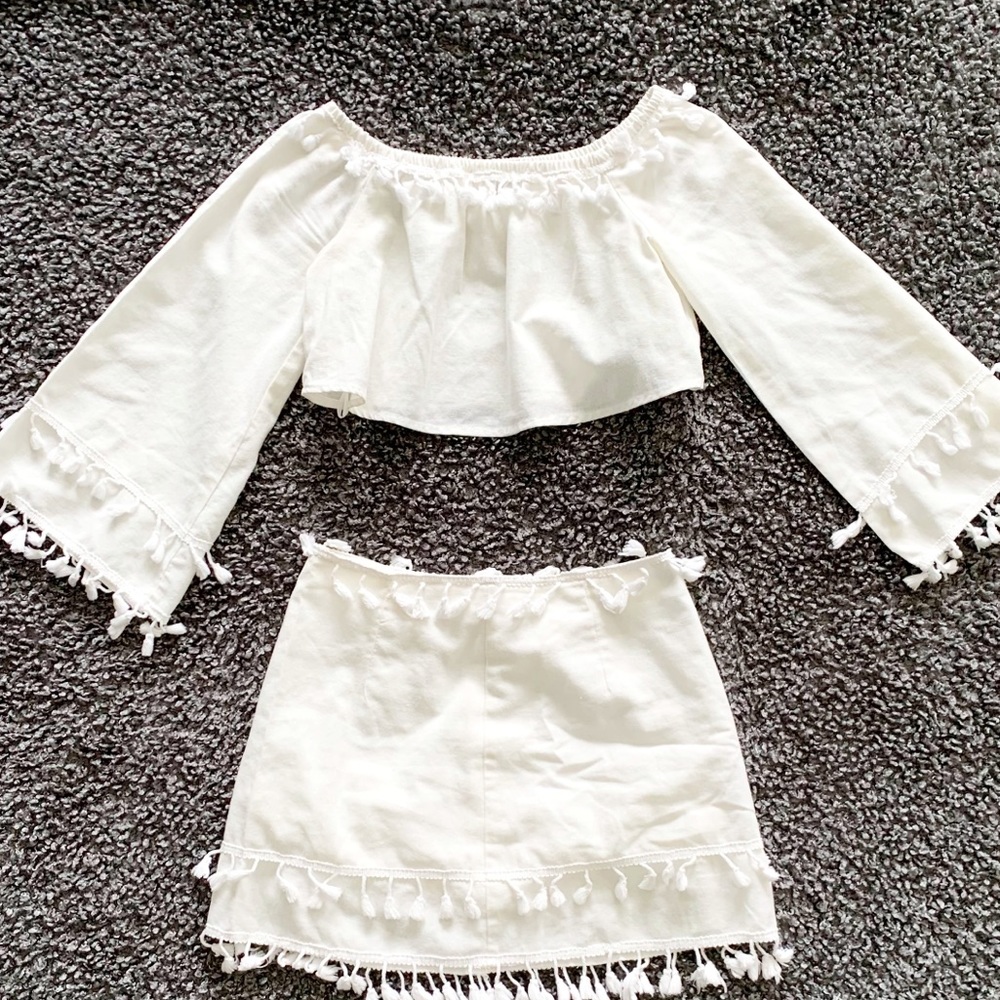 Adorable Crop Top & Skirt